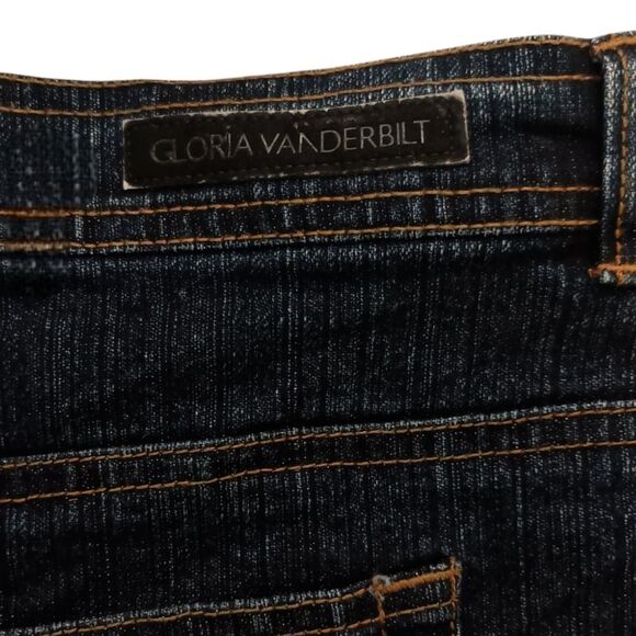 Gloria Vanderbilt Denim Jeans Sz 16 M Tapered Red Label Blue Med Wash High Rise. - Picture 3 of 16